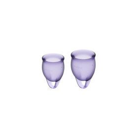 2 coupes menstruelles Satisfyer Light Violet FEEL CONFIDENT 